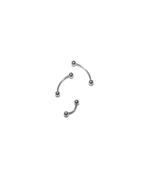 MORPH(モルフ)の「MORPH モルフ バナナバーベル ボディーピアス 18ゲージ 6mm~16mm(ピアス(片耳用)・レディース・シルバー・6/8/10/12/14)」の2枚目の写真