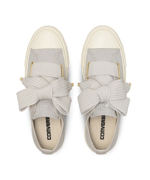 CONVERSE(コンバース)の「CONVERSE ALL STAR RIBBONLACE SLIP OX(コンバース オールスター リボンレース スリップ OX)(スニーカー・レディース・ブラウン系/グレー系・24cm/23.5cm/23cm/25cm/22.5cm/22cm/24.5cm)」の6枚目の写真