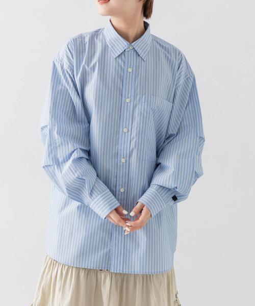 DAIWA PIER39(ダイワピア39)の「DAIWA PIER39 Ws TECH REGULAR COLLAR SHIRT L/S STRIPE(シャツ/ブラウス・メンズ・イエロー/ブルー/ライトブラウン・FREE)」の3枚目の写真