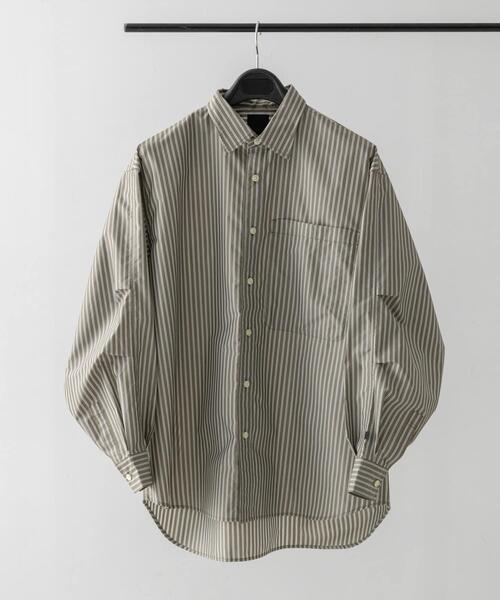 DAIWA PIER39(ダイワピア39)の「DAIWA PIER39 Ws TECH REGULAR COLLAR SHIRT L/S STRIPE(シャツ/ブラウス・メンズ・イエロー/ブルー/ライトブラウン・FREE)」の2枚目の写真