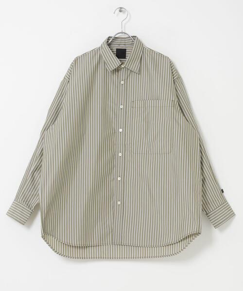 DAIWA PIER39(ダイワピア39)の「DAIWA PIER39 Ws TECH REGULAR COLLAR SHIRT L/S STRIPE(シャツ/ブラウス・メンズ・イエロー/ブルー/ライトブラウン・FREE)」の5枚目の写真