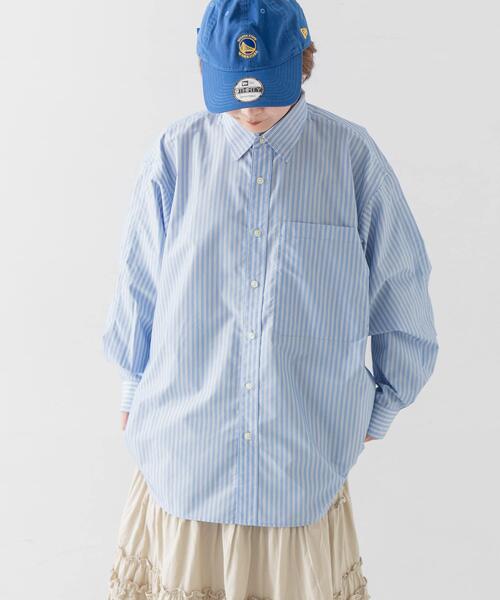 DAIWA PIER39(ダイワピア39)の「DAIWA PIER39 Ws TECH REGULAR COLLAR SHIRT L/S STRIPE(シャツ/ブラウス・メンズ・イエロー/ブルー/ライトブラウン・FREE)」の7枚目の写真