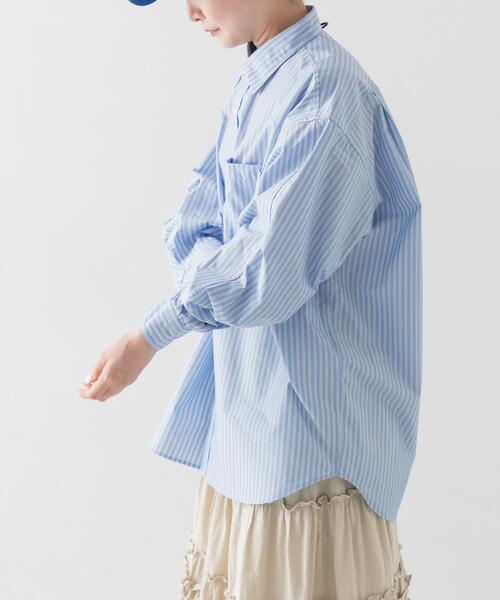 DAIWA PIER39(ダイワピア39)の「DAIWA PIER39 Ws TECH REGULAR COLLAR SHIRT L/S STRIPE(シャツ/ブラウス・メンズ・イエロー/ブルー/ライトブラウン・FREE)」の8枚目の写真