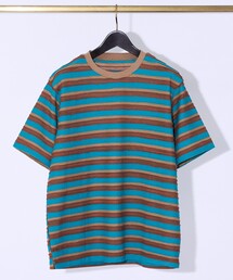 ABAHOUSE GRAY | メランジボーダー 半袖Tシャツ(Tシャツ/カットソー)