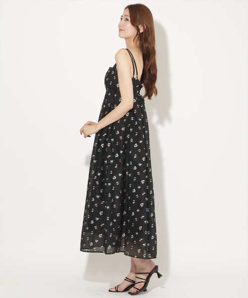 AND COUTURE(アンドクチュール)の「ジャガードタックフレアキャミワンピース(ワンピース・レディース・ブラック系その他/パープル系その他・FREE)」の12枚目の写真
