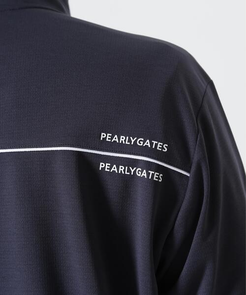 PEARLY GATES（パーリーゲイツ）の「トゥルーボーテワッフル裏使いフルジップスタンドカットブルゾン（スウェット・メンズ・ホワイト/ネイビー/グレー・LARGE/X-LARGE/MEDIUM）」の15枚目の写真