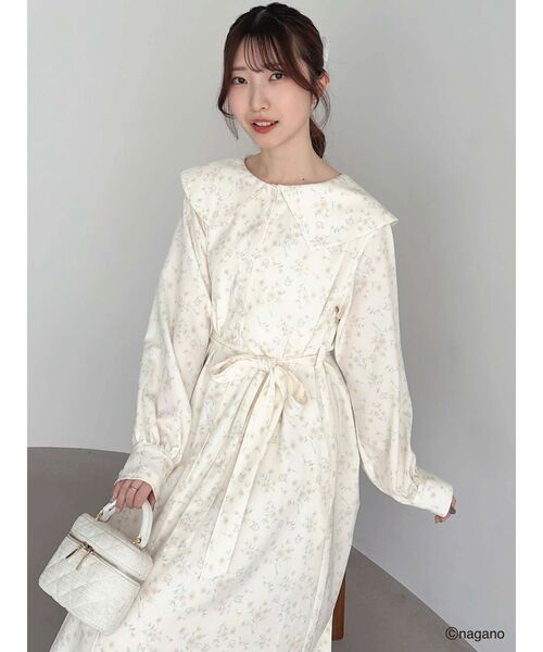 dazzlin(ダズリン)の「【ちいかわ/dazzlin specialcollection】フラワーパターンワンピース(ワンピース・レディース・イエロー/ブルー/ピンク・FREE)」の3枚目の写真