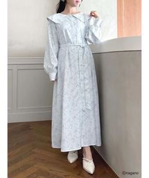 【ちいかわ/dazzlin specialcollection】フラワーパターンワンピース