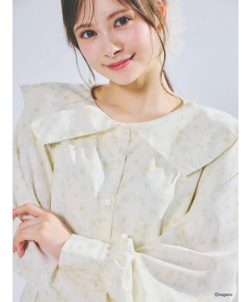 dazzlin(ダズリン)の「【ちいかわ/dazzlin specialcollection】フラワーパターンワンピース(ワンピース・レディース・イエロー/ブルー/ピンク・FREE)」の6枚目の写真