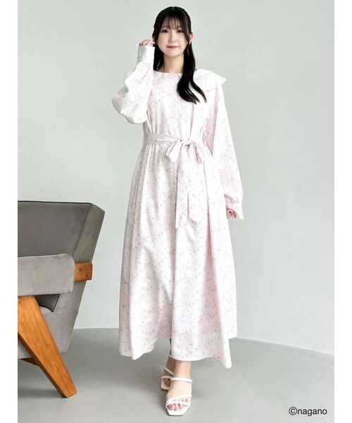 dazzlin(ダズリン)の「【ちいかわ/dazzlin specialcollection】フラワーパターンワンピース(ワンピース・レディース・イエロー/ブルー/ピンク・FREE)」の13枚目の写真