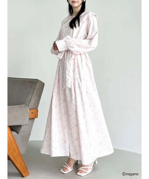 dazzlin(ダズリン)の「【ちいかわ/dazzlin specialcollection】フラワーパターンワンピース(ワンピース・レディース・イエロー/ブルー/ピンク・FREE)」の14枚目の写真