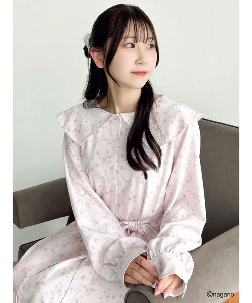 dazzlin(ダズリン)の「【ちいかわ/dazzlin specialcollection】フラワーパターンワンピース(ワンピース・レディース・イエロー/ブルー/ピンク・FREE)」の18枚目の写真