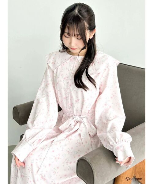 dazzlin(ダズリン)の「【ちいかわ/dazzlin specialcollection】フラワーパターンワンピース(ワンピース・レディース・イエロー/ブルー/ピンク・FREE)」の19枚目の写真
