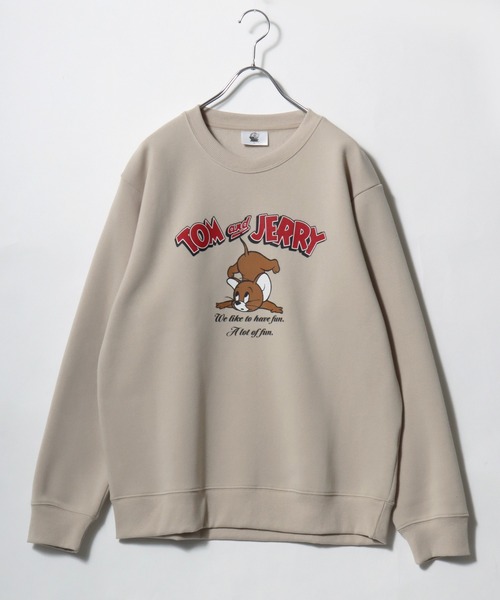 Tom&Jerry(トムアンドジェリー)の「2026AW Tom and Jerry/トムとジェリー キャラクター フロント/バックプリント スウェットトレーナー レディース メンズ(スウェット・レディース・スミクロ/オフホワイト/ブラウン/グレー系その他/ベージュ/ブラック系その他/ブルー/アッシュグレー・M/L/LL)」の9枚目の写真