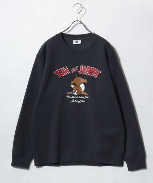 Tom&Jerry(トムアンドジェリー)の「2026AW Tom and Jerry/トムとジェリー キャラクター フロント/バックプリント スウェットトレーナー レディース メンズ(スウェット・レディース・スミクロ/オフホワイト/ブラウン/グレー系その他/ベージュ/ブラック系その他/ブルー/アッシュグレー・M/L/LL)」の11枚目の写真