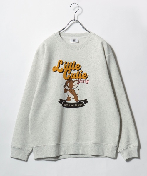 Tom&Jerry(トムアンドジェリー)の「2026AW Tom and Jerry/トムとジェリー キャラクター フロント/バックプリント スウェットトレーナー レディース メンズ(スウェット・レディース・スミクロ/オフホワイト/ブラウン/グレー系その他/ベージュ/ブラック系その他/ブルー/アッシュグレー・M/L/LL)」の13枚目の写真