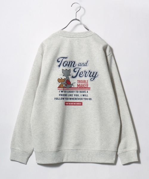 Tom&Jerry(トムアンドジェリー)の「2026AW Tom and Jerry/トムとジェリー キャラクター フロント/バックプリント スウェットトレーナー レディース メンズ(スウェット・レディース・スミクロ/オフホワイト/ブラウン/グレー系その他/ベージュ/ブラック系その他/ブルー/アッシュグレー・M/L/LL)」の18枚目の写真