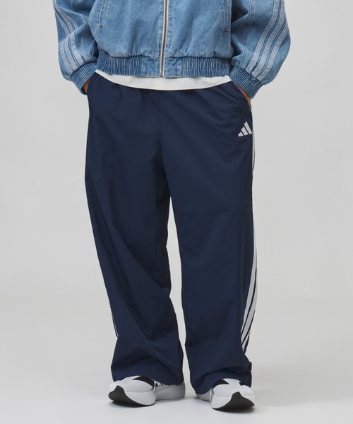 adidas(アディダス)の「アディダス adidas スタジアム ライト ツイル ルーズフィット ストレートレッグ パンツ(その他パンツ・メンズ・ブラック/ネイビー/バーガンディー・M/3L/LL/L/S)」の1枚目の写真