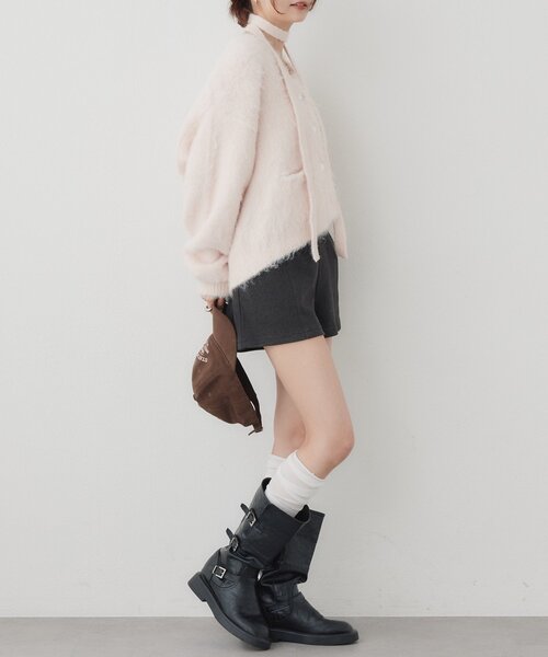mystic(ミスティック)の「ダブルボタンショートパンツ(その他パンツ・レディース・ブラック/ブラウン/チャコールグレー・1/2)」の16枚目の写真