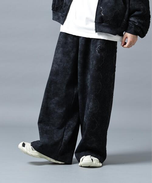 DANKE SCHON(ダンケシェーン)の「DankeSchon/ダンケシェーン/BIJOU SWEAT PANTS(スウェットパンツ・レディース・ブラック/グレー・M)」の2枚目の写真