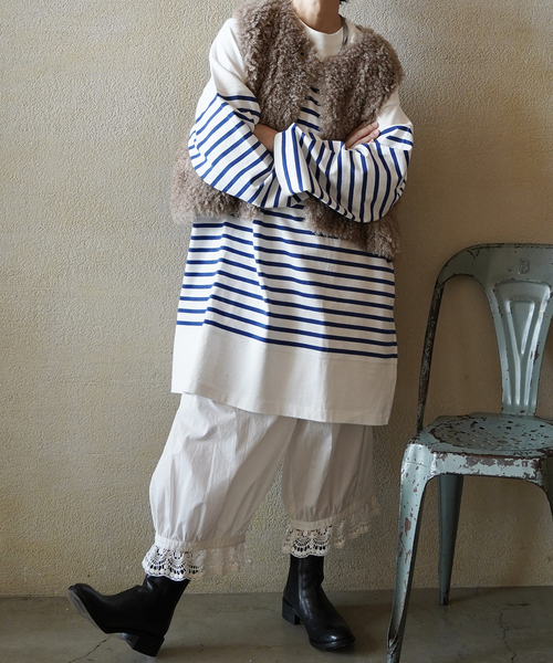 JOURNAL STANDARD LUXE(ジャーナルスタンダード ラックス)の「25TH BORDER WIDE LONG(Tシャツ/カットソー・レディース・ブルー・FREE)」の3枚目の写真