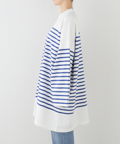 JOURNAL STANDARD LUXE(ジャーナルスタンダード ラックス)の「25TH BORDER WIDE LONG(Tシャツ/カットソー・レディース・ブルー・FREE)」の8枚目の写真