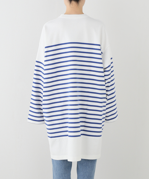 JOURNAL STANDARD LUXE(ジャーナルスタンダード ラックス)の「25TH BORDER WIDE LONG(Tシャツ/カットソー・レディース・ブルー・FREE)」の9枚目の写真