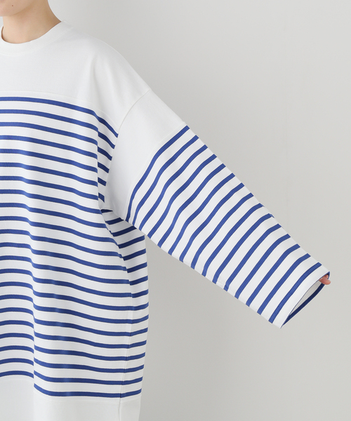 JOURNAL STANDARD LUXE(ジャーナルスタンダード ラックス)の「25TH BORDER WIDE LONG(Tシャツ/カットソー・レディース・ブルー・FREE)」の10枚目の写真
