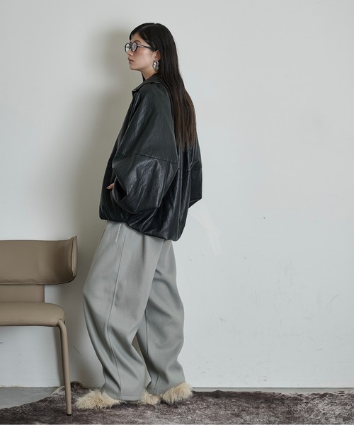 THE YOn（ザヨン）の「パフショルダーニットトップス（ニット/セーター・レディース・ミント/アイボリー/ブラック/グレー・FREE）」の11枚目の写真