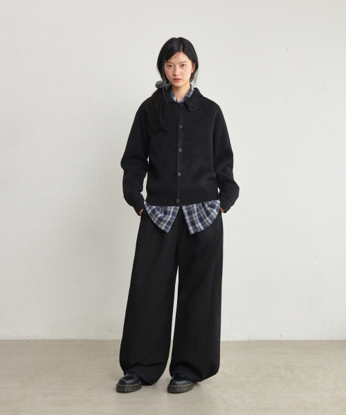 GLW（ジーエルダブリュ）の「[unisex] ハイネックボタンニットカーディガン ブラック（カーディガン/ボレロ・レディース・その他・X-LARGE/SMALL/MEDIUM/LARGE）」の5枚目の写真