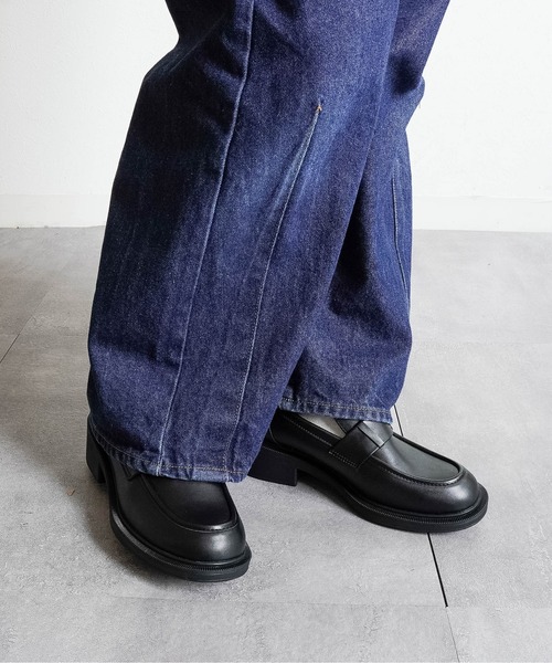 Fabby fabby(ファビィーファビィー)の「4.8cmボリュームソールチャンキーヒールローファー(ローファー・レディース・ブラック系その他/ブラウン/ブラック・MEDIUM/LARGE)」の18枚目の写真