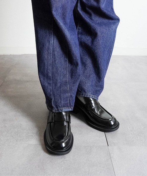 Fabby fabby(ファビィーファビィー)の「4.8cmボリュームソールチャンキーヒールローファー(ローファー・レディース・ブラック系その他/ブラウン/ブラック・MEDIUM/LARGE)」の21枚目の写真