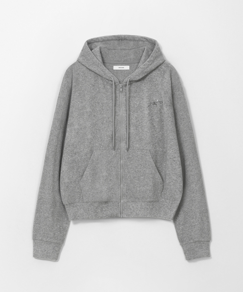 MONGDOL(モンドル)の「ソフト ESSENTIALS フーディ ジップアップ グレー MDTS104GRAY(パーカー・レディース・その他・F)」の6枚目の写真