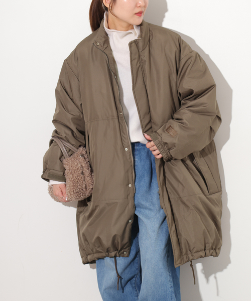 TAION(タイオン)の「《追加》別注 WILD THINGS×TAION×relume MONSTER PARKA:ダウンジャケット(ダウンジャケット/コート・レディース・ブラウン系その他/ブラック・FREE)」の2枚目の写真