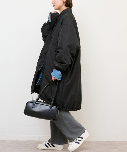 TAION(タイオン)の「《追加》別注 WILD THINGS×TAION×relume MONSTER PARKA:ダウンジャケット(ダウンジャケット/コート・レディース・ブラウン系その他/ブラック・FREE)」の1枚目の写真