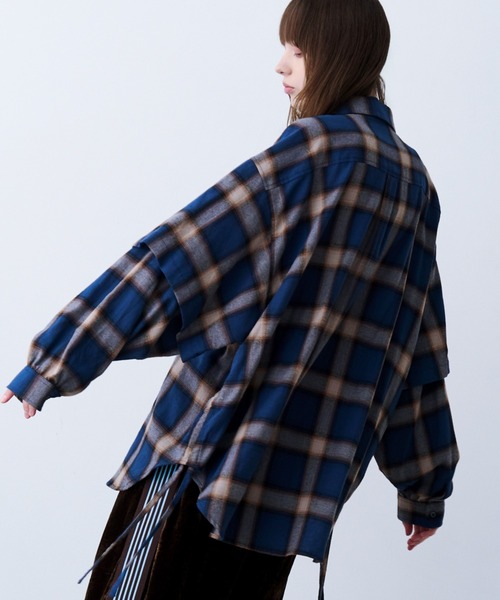 SeeSew(シーソー)の「【UNISEX】CHECK MULTI POCKET SHIRT/チェックマルチポケットシャツ(シャツ/ブラウス・メンズ・イエロー/ネイビー・L/M)」の7枚目の写真