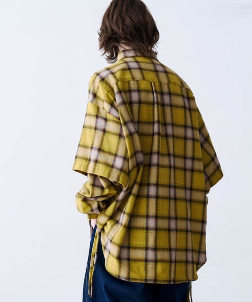 SeeSew(シーソー)の「【UNISEX】CHECK MULTI POCKET SHIRT/チェックマルチポケットシャツ(シャツ/ブラウス・メンズ・イエロー/ネイビー・L/M)」の21枚目の写真