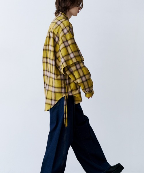 SeeSew(シーソー)の「【UNISEX】CHECK MULTI POCKET SHIRT/チェックマルチポケットシャツ(シャツ/ブラウス・メンズ・イエロー/ネイビー・L/M)」の19枚目の写真
