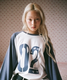 DEPC（デプク）の「ラグラン長袖トップス - グレー（Tシャツ/カットソー）」