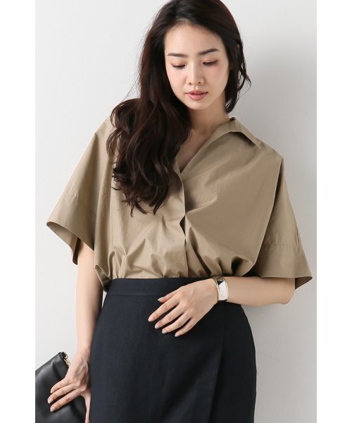 plage（プラージュ）の「60/-タイプライタークロスブラウス◆（シャツ/ブラウス・レディース・ホワイト/ベージュ・FREE）」の16枚目の写真