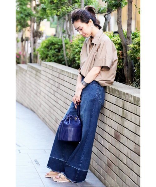 plage（プラージュ）の「60/-タイプライタークロスブラウス◆（シャツ/ブラウス・レディース・ホワイト/ベージュ・FREE）」の17枚目の写真