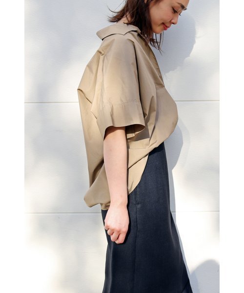 plage（プラージュ）の「60/-タイプライタークロスブラウス◆（シャツ/ブラウス・レディース・ホワイト/ベージュ・FREE）」の15枚目の写真