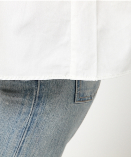 E hyphen world gallery（イーハイフンワールドギャラリー）の「・5Sシャーリングオフショルダーブラウス（シャツ/ブラウス・レディース・ネイビー/ボルドー/オフホワイト/オレンジ系その他・F）」の10枚目の写真