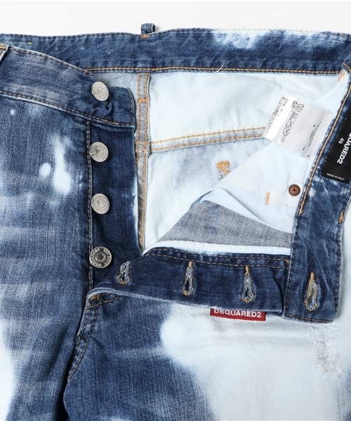 DSQUARED2（ディースクエアード）の「SHORTS /GLAM HEAD SHORT /BLEACHED WASH（デニムパンツ・メンズ・インディゴブルー・46/48/50/44）」の13枚目の写真