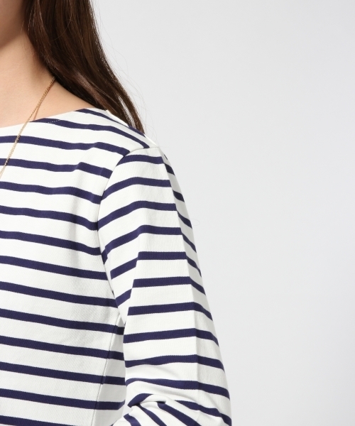 GLOBAL WORK（グローバルワーク）の「【DRESS】ボーダーボートプルオーバー/745496（Tシャツ/カットソー・レディース・オフホワイト/その他・LARGE/MEDIUM）」の3枚目の写真