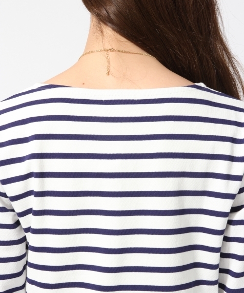 GLOBAL WORK（グローバルワーク）の「【DRESS】ボーダーボートプルオーバー/745496（Tシャツ/カットソー・レディース・オフホワイト/その他・LARGE/MEDIUM）」の7枚目の写真