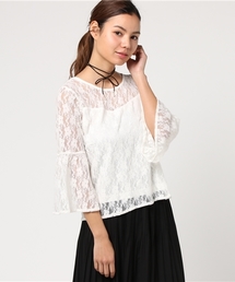 Honeys | チョーカー付きレースプルオーバー(Tシャツ/カットソー)