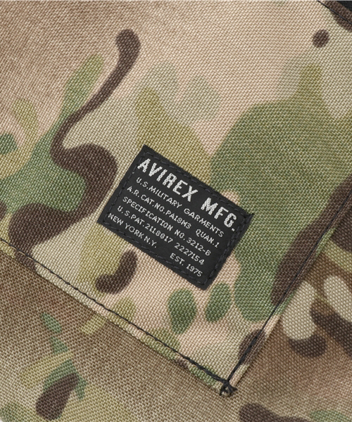 AVIREX（アヴィレックス）の「AVIREX/アヴィレックス/ナップ サック/ NUP SACK（バックパック/リュック・メンズ・カーキ/カモフラージュ/ブラック・FREE）」の6枚目の写真