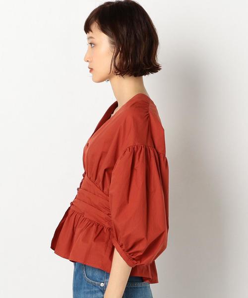 Another Edition（アナザーエディション）の「タイプライターペプラムブラウス ◆（シャツ/ブラウス・レディース・ホワイト/ベージュ/レッド・FREE）」の6枚目の写真