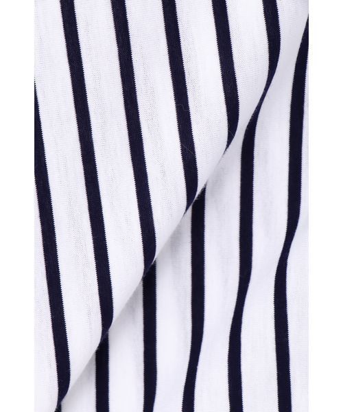 22 OCTOBRE（ヴァンドゥ－オクトーブル）の「◆ストライプジャージーシャツ（シャツ/ブラウス・レディース・ブラウン/ネイビー・38）」の13枚目の写真